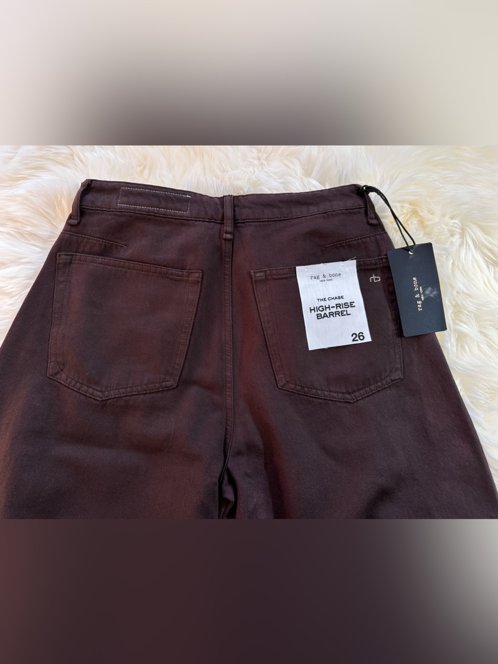 Rag & Bone Chase High-Rise Barrel Jean – Espresso - Picture 12 of 17